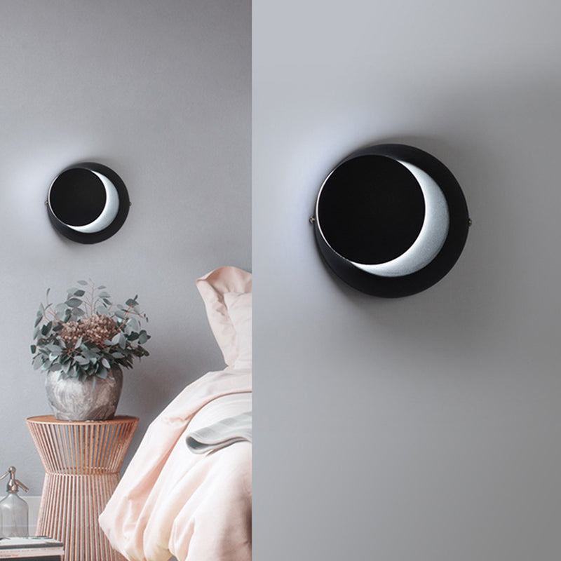 Luz de pared de metal de estilo nórdico Round Rotatable 5.5 "de pared de pared de ancho para dormitorio
