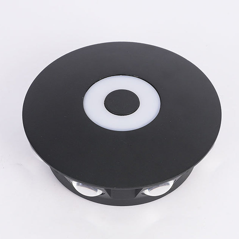 Aravera de pared de LED redonda de pared de aluminio de estilo moderno para al aire libre