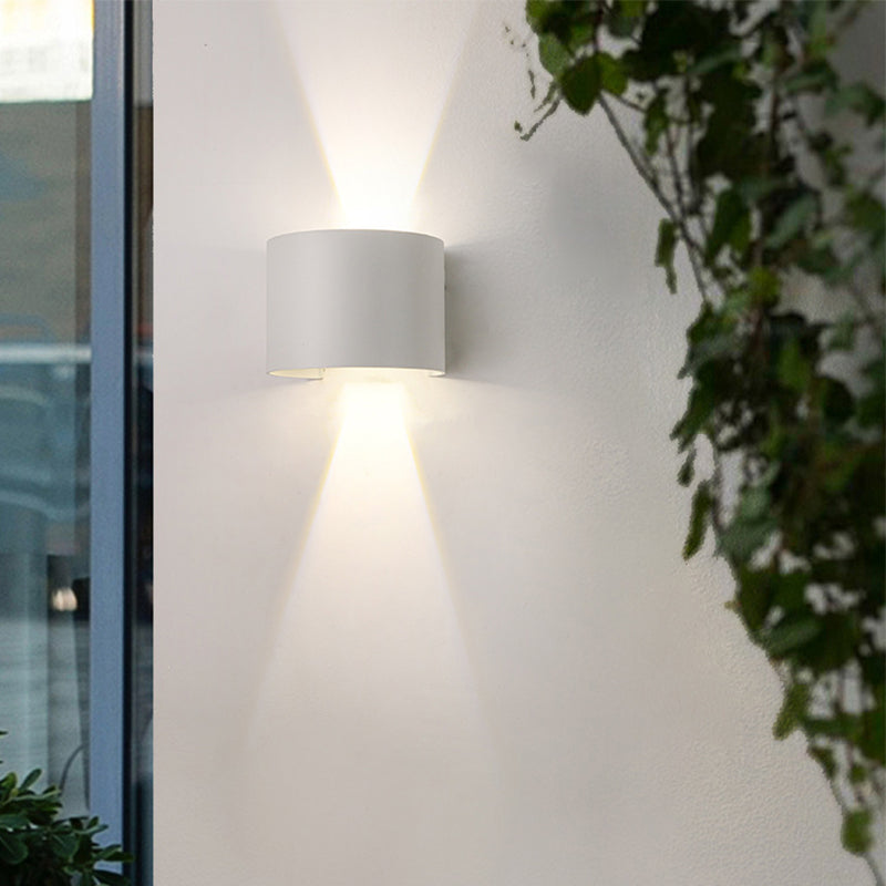 Metal Square Wall Mounted Lamps Modern Style 2 Lights Wall Washer Sconce