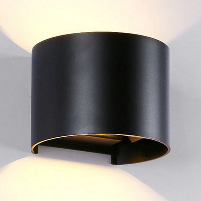 Metal Square Wall Mounted Lamps Modern Style 2 Lights Wall Washer Sconce