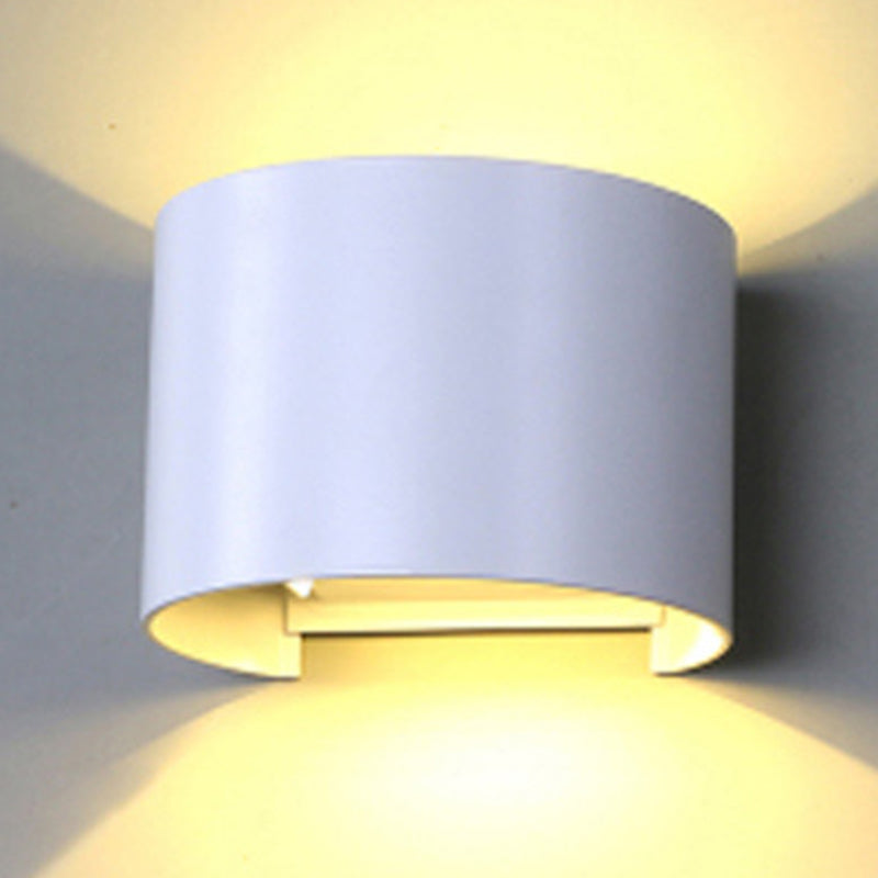 Metal Square Wall Mounted Lamps Modern Style 2 Lights Wall Washer Sconce