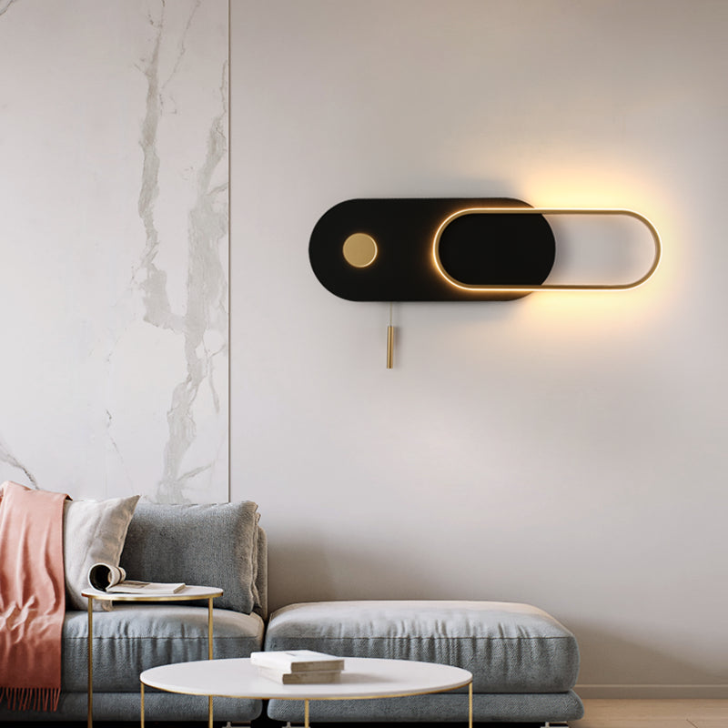 Geometry Shape Metal Wall Lights Modern Style 2 Light Wall Mount Lamps