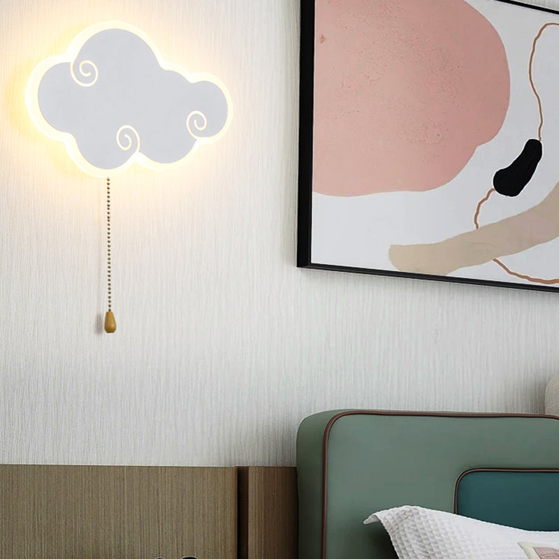 Accesorios de iluminación de la pared de la nube Metal de estilo moderno 1 Lámparas de pared de luz