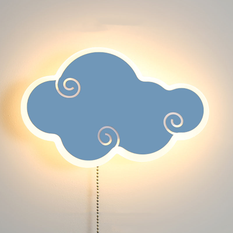 Accesorios de iluminación de la pared de la nube Metal de estilo moderno 1 Lámparas de pared de luz