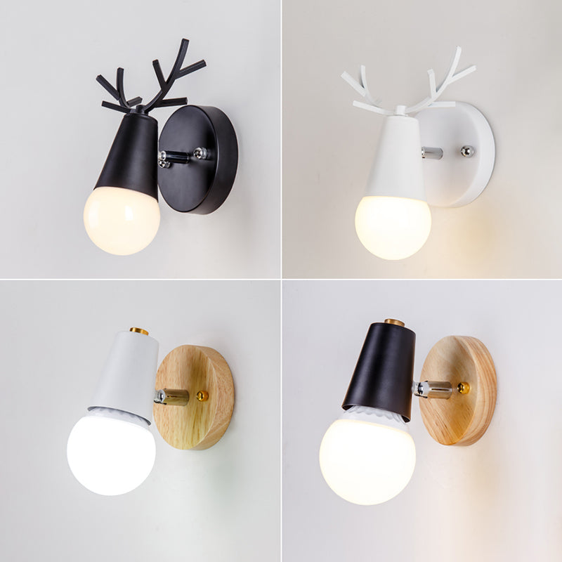 Accesorios de iluminación de pared geométrica de estilo de metal de estilo moderno 1 lámparas de pared de luz