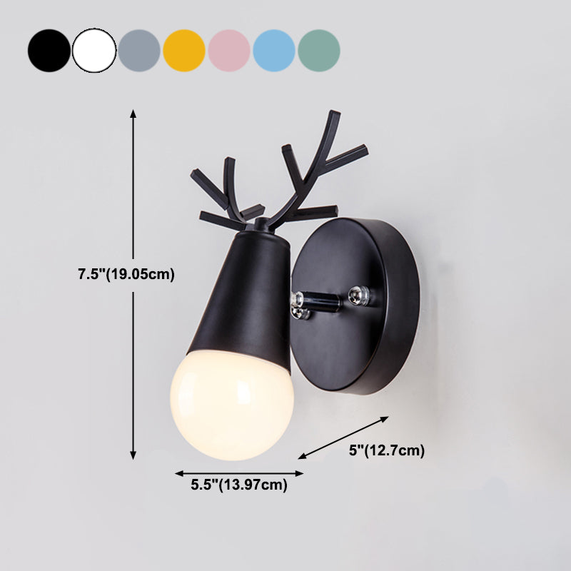 Accesorios de iluminación de pared geométrica de estilo de metal de estilo moderno 1 lámparas de pared de luz