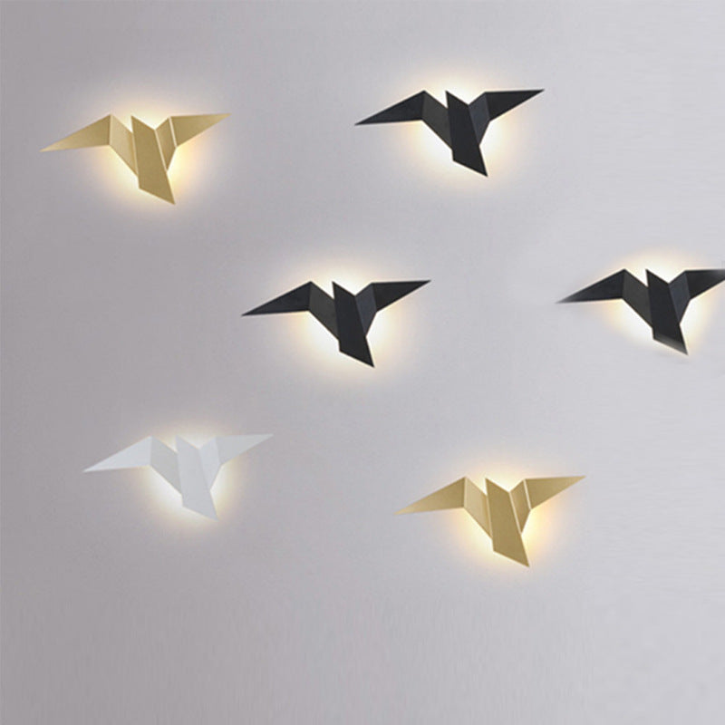 Estilo moderno de forma única mate de pared metal 1 iluminación de apliques de luz para sala de estar