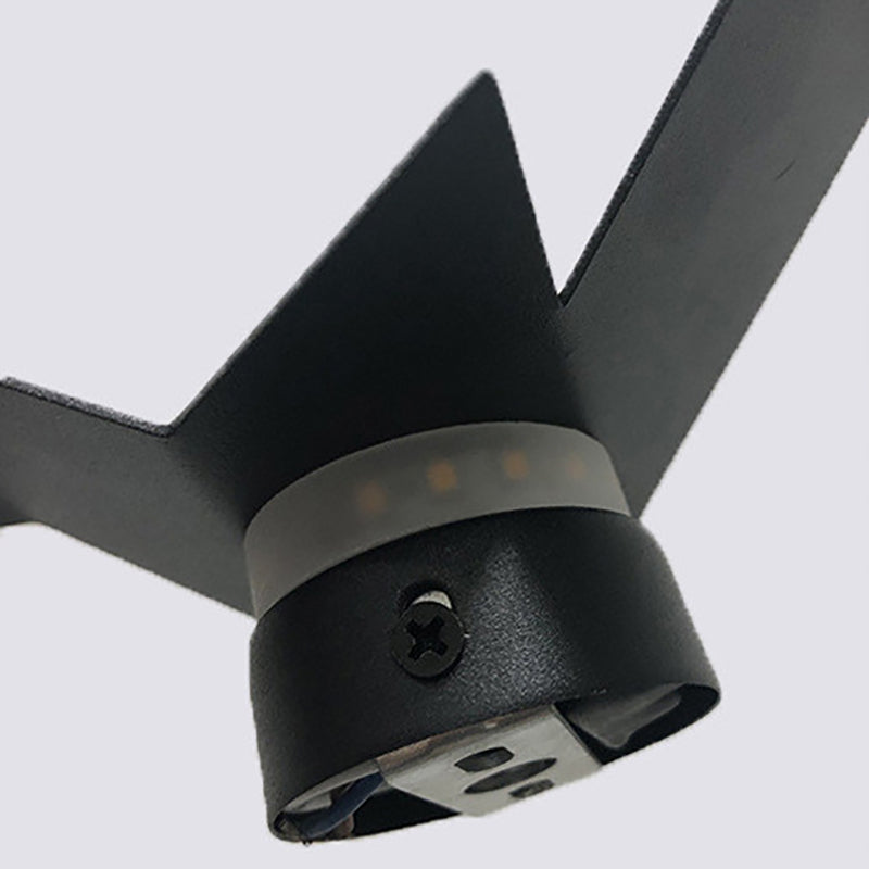 Estilo moderno de forma única mate de pared metal 1 iluminación de apliques de luz para sala de estar