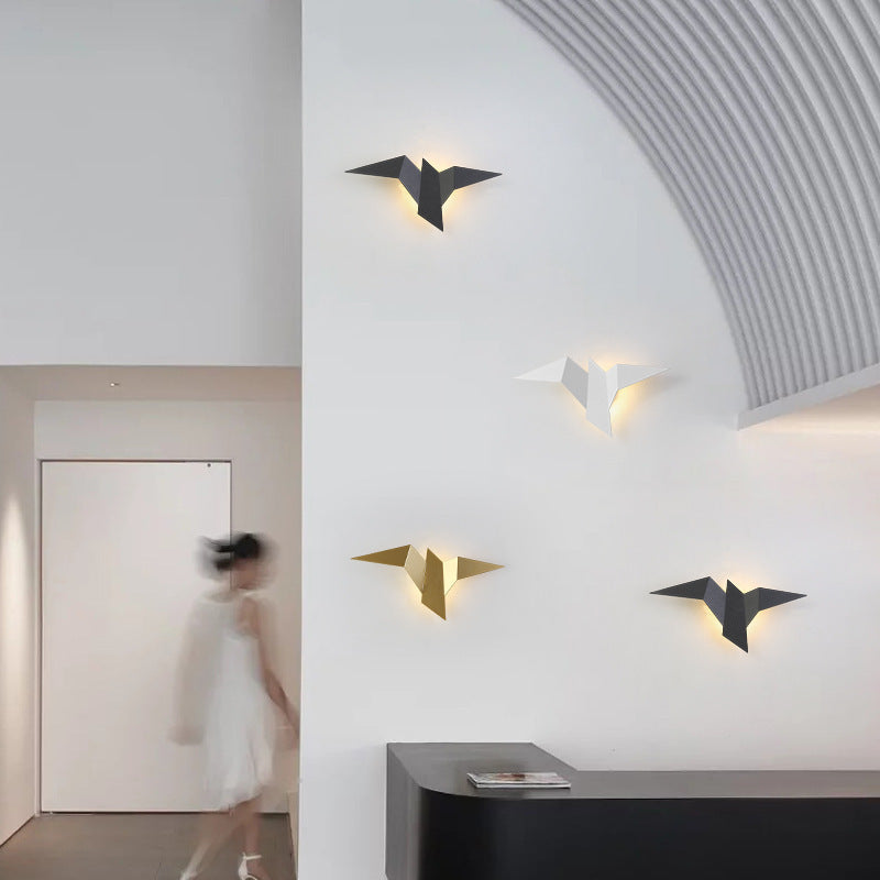 Estilo moderno de forma única mate de pared metal 1 iluminación de apliques de luz para sala de estar