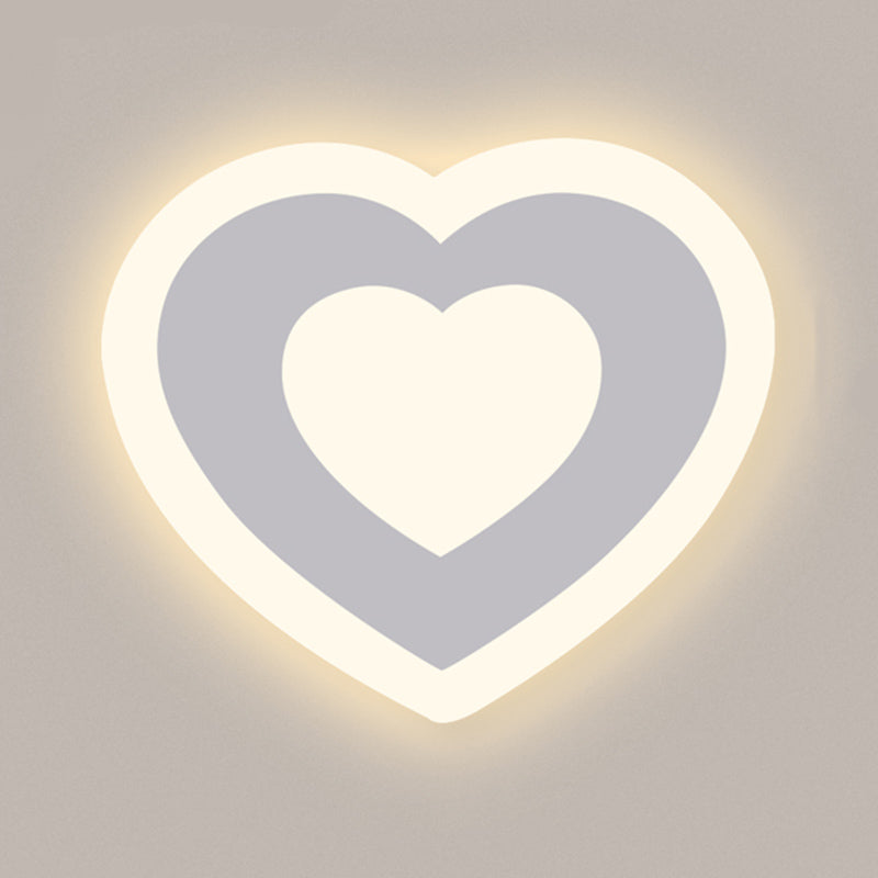 1-Light Wall Lighting Fixtures Modern Style Metal Wall Mounted Lights in White