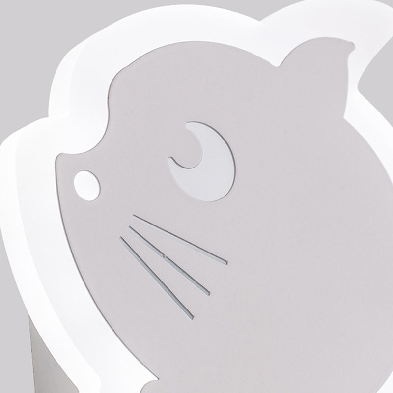 1-Light Wall Lighting Fixtures Modern Style Metal Wall Mounted Lights in White