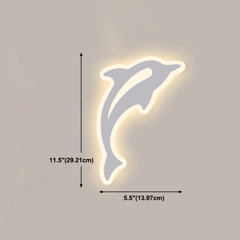 1-Light Wall Lighting Fixtures Modern Style Metal Wall Mounted Lights in White