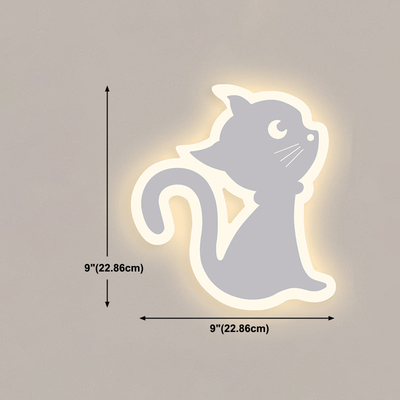 1-Light Wall Lighting Fixtures Modern Style Metal Wall Mounted Lights in White