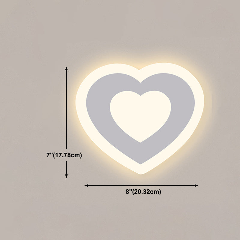 1-Light Wall Lighting Fixtures Modern Style Metal Wall Mounted Lights in White