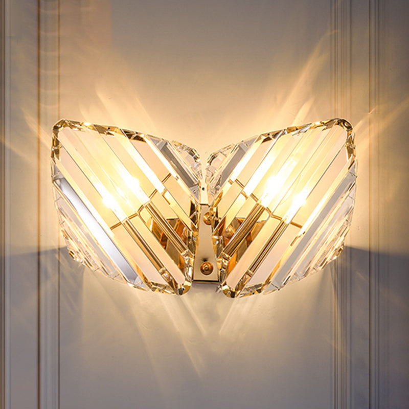 Contemporary Style Geometry Shape Wall Lights Crystal Wall Mount Lights