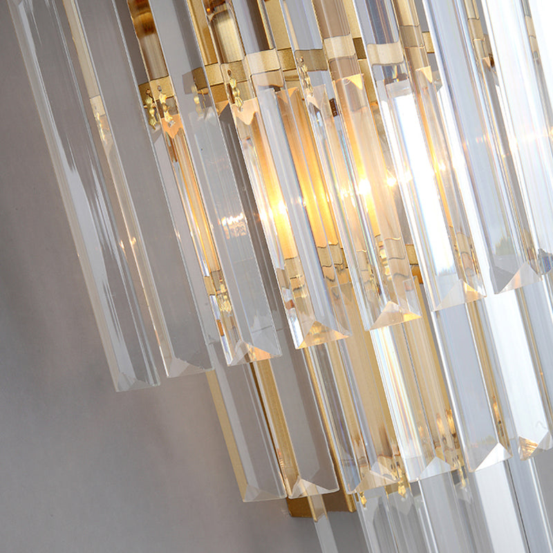 Contemporary Style Geometry Shape Wall Lights Crystal Wall Mount Lights