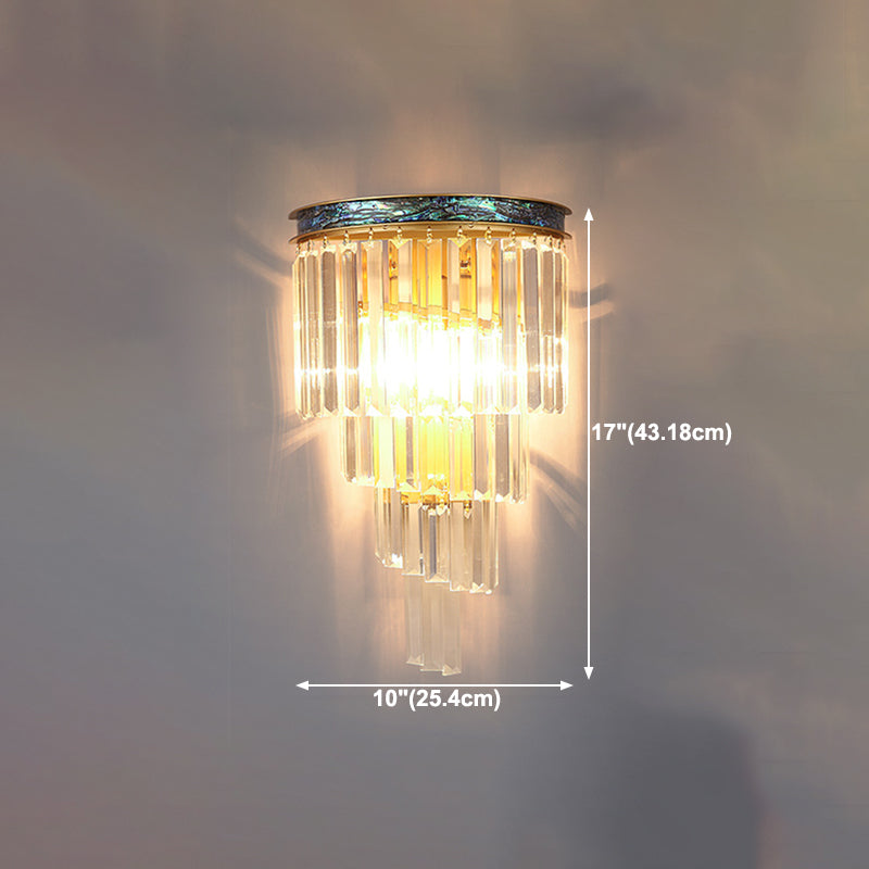 Contemporary Style Geometry Shape Wall Lights Crystal Wall Mount Lights