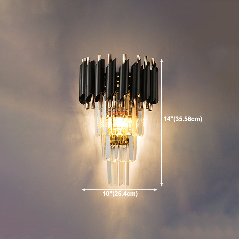 Contemporary Style Geometry Shape Wall Lights Crystal Wall Mount Lights