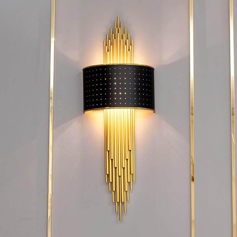 Iluminación de apliques de pared luz de metal de estilo moderno de estilo LED para dormitorio