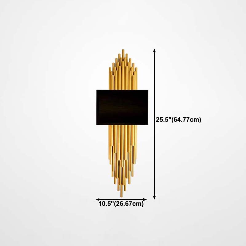 Iluminación de apliques de pared luz de metal de estilo moderno de estilo LED para dormitorio