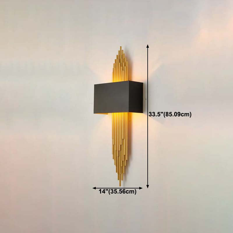 Iluminación de apliques de pared luz de metal de estilo moderno de estilo LED para dormitorio