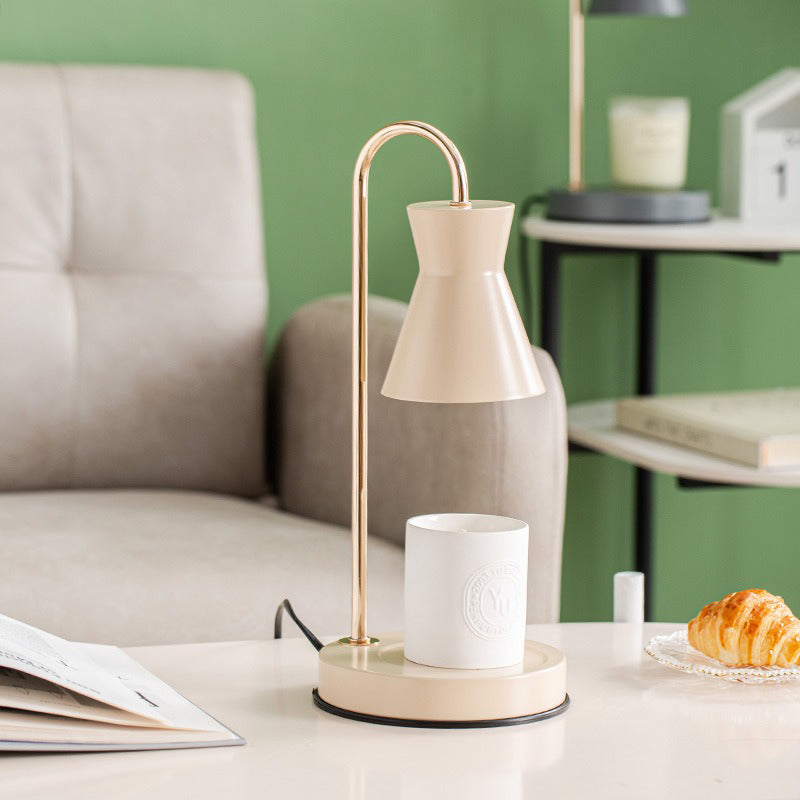 Lampada da scrivania in metallo nordico aromaterapia che si scioglie lampada da tavolo in cera senza candele per camera da letto