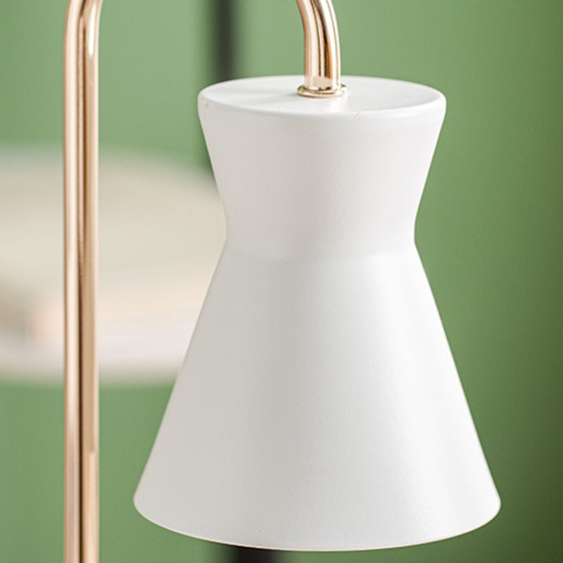 Lampada da scrivania in metallo nordico aromaterapia che si scioglie lampada da tavolo in cera senza candele per camera da letto