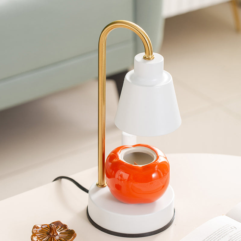 Lampada da tavolo in metallo nordico aromaterapia Lampada da scrivania di cera senza candele per camera da letto