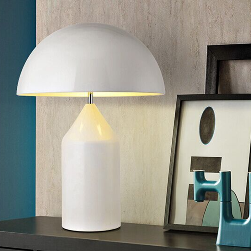 Metal Round Form Table Lampe moderne 1-Licht-Tischlampenleuchten