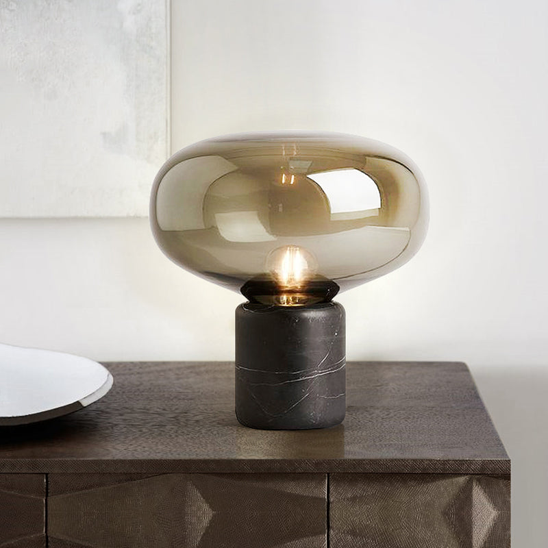Runde Formglasetischlampe moderner Stil 1-Licht-Tischlampenlampen