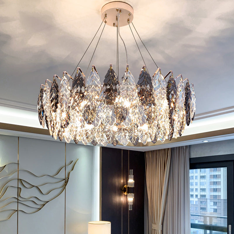 Candelera de cristal de lámpara de lámpara de estilo moderno para sala de estar de dormitorio