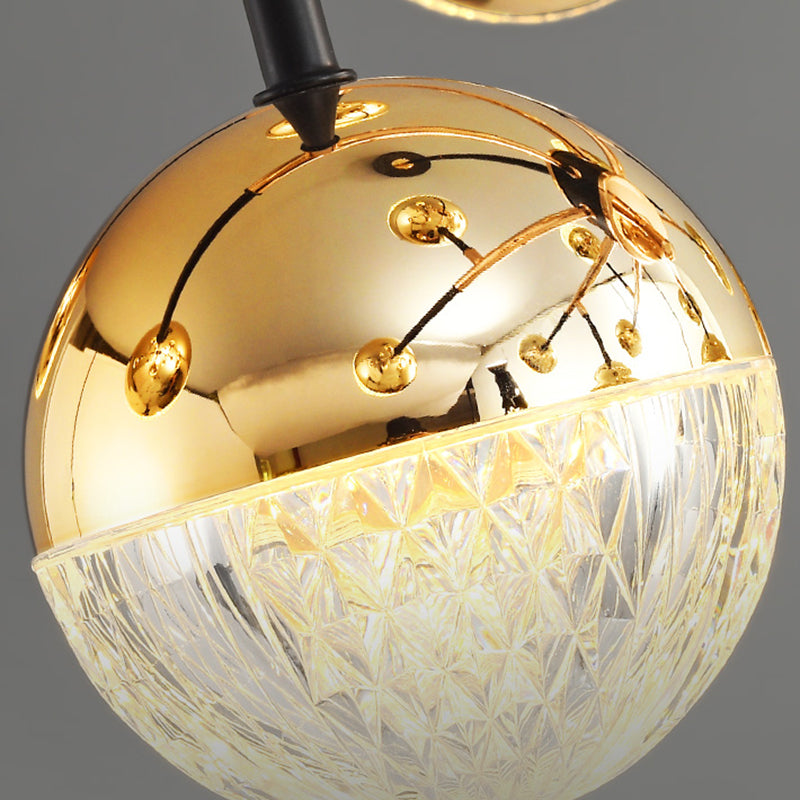 Hängende Leuchten modernistischer Stil Globusform Metall Kronleuchter Lichter