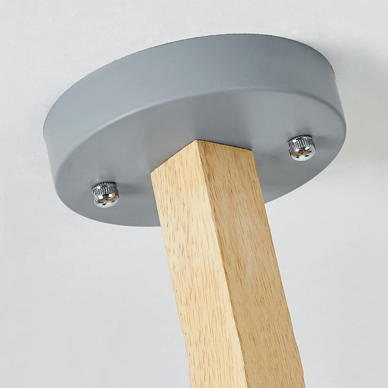 Multi -Licht zylindrisch -Ast Hanging Lights Moderne Makkaronstil Metal Hanging Lighting