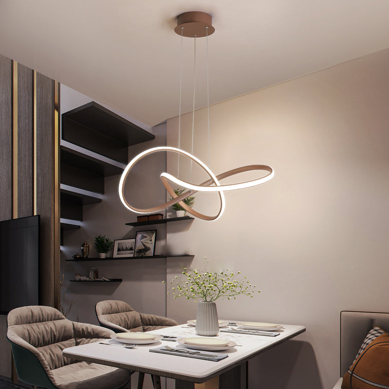 Hedendaags aluminium hanger licht lineair plafondlicht voor eetkamer