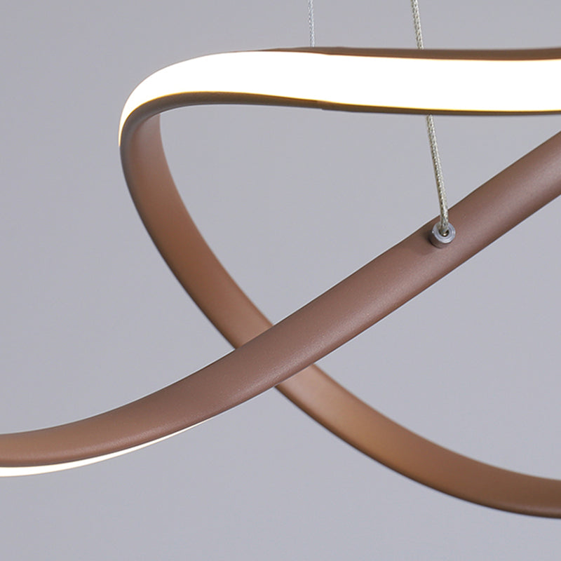 Hedendaags aluminium hanger licht lineair plafondlicht voor eetkamer