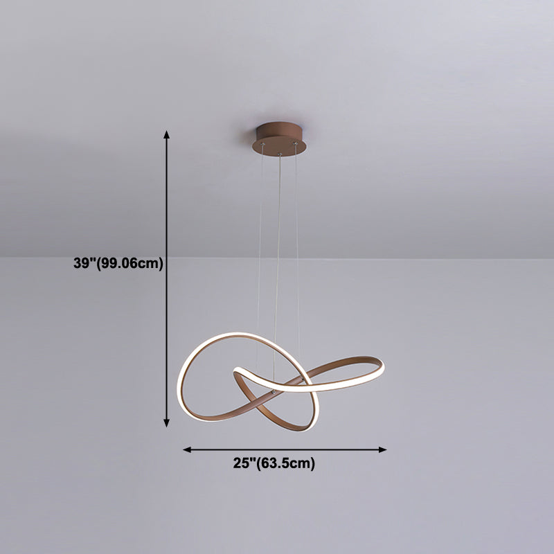 Hedendaags aluminium hanger licht lineair plafondlicht voor eetkamer