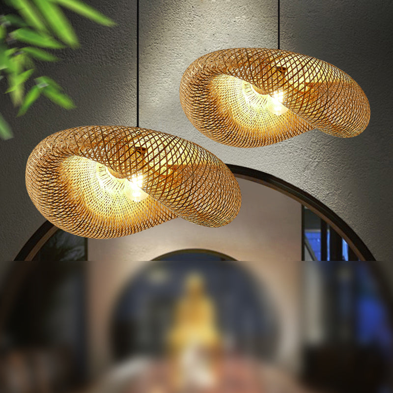 Bambuskunst hängen hängendes Licht zeitgenössischer Haushaltsanlagen für das Esszimmer