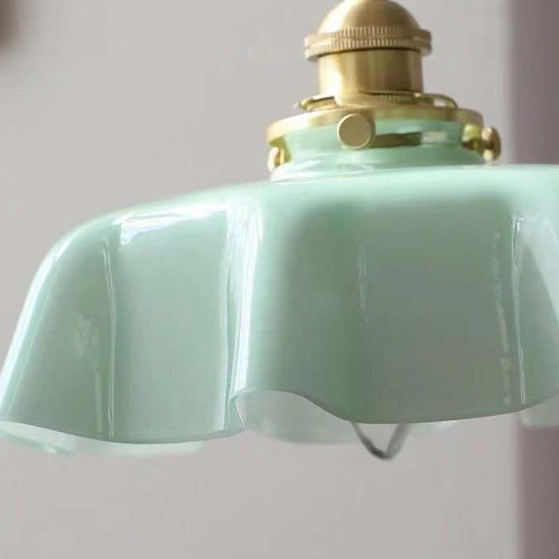 Vintage-Glashängeanhänger 1-Licht-Drop-Anhänger für Esszimmer