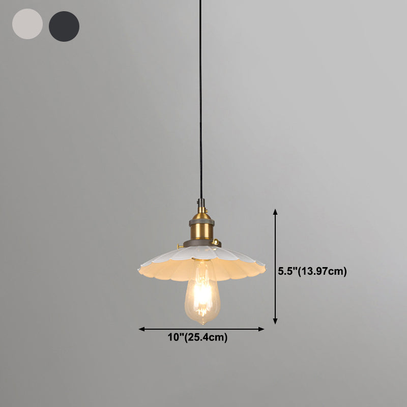 Luz de lámpara colgante cónica Luz de techo colgante de estilo industrial