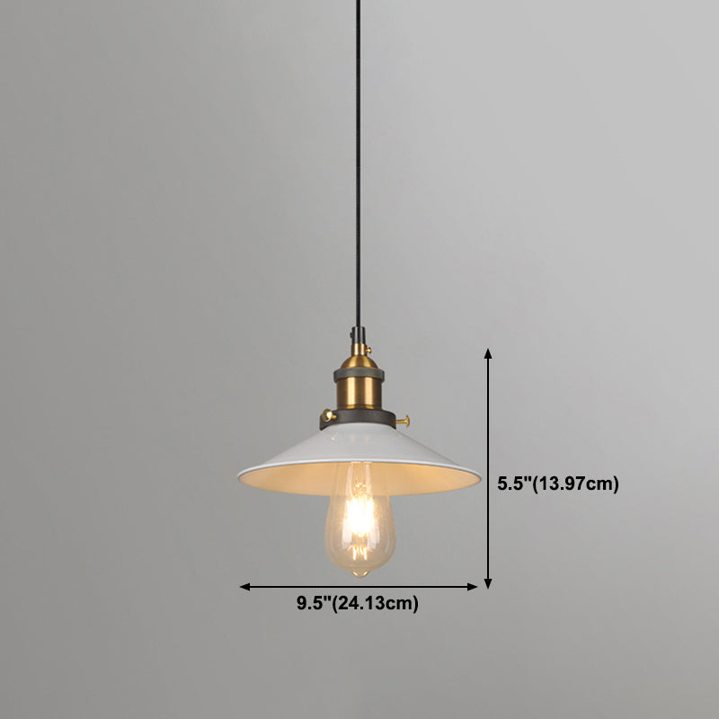 Luz de lámpara colgante cónica Luz de techo colgante de estilo industrial