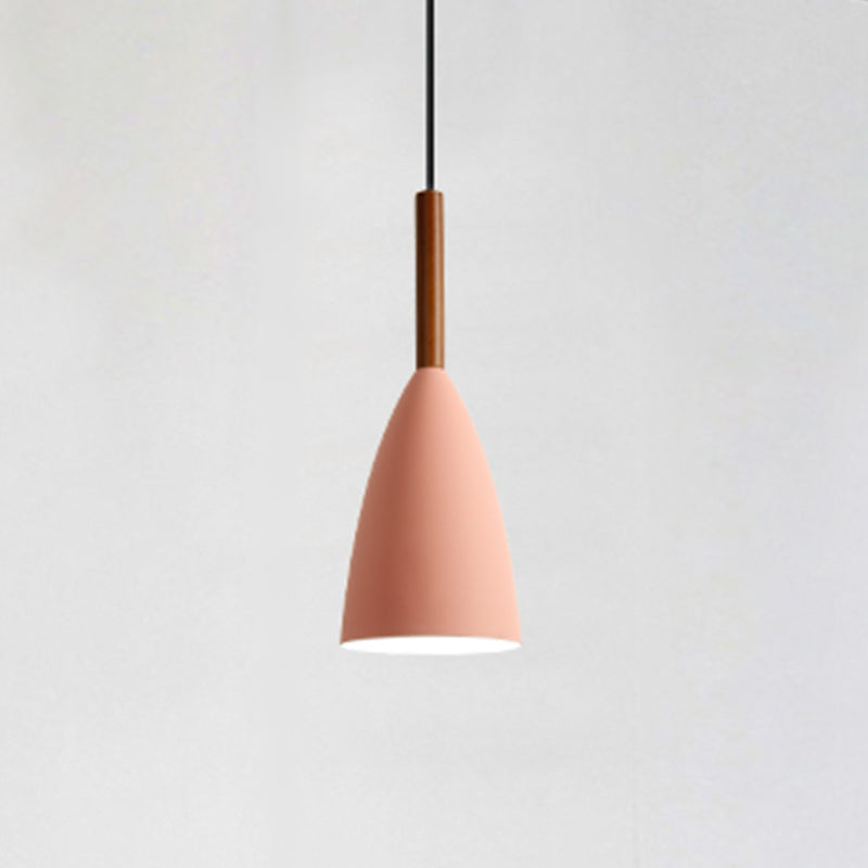 Cone Shape Hanging Light Modern Style Metal 1 Light Hanging Lighting for Living Room