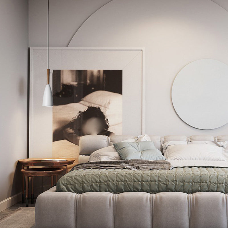 Cone Shape Hanging Light Modern Style Metal 1 Light Hanging Lighting for Living Room