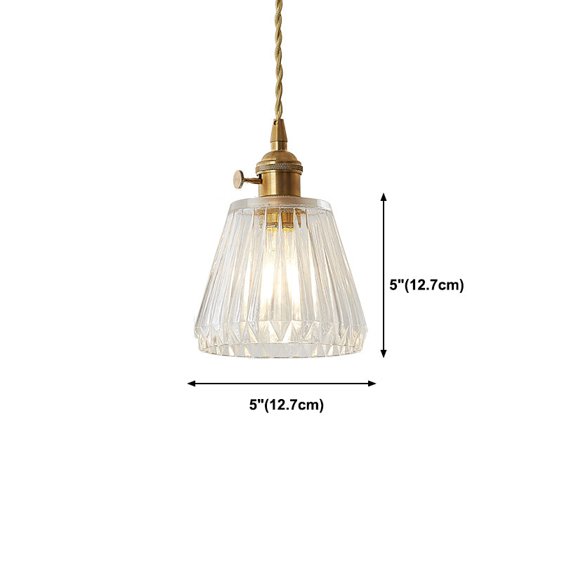Modern Style Hanging Light Creative Glass Shade Pendant Lighting Fixture for Dining Room