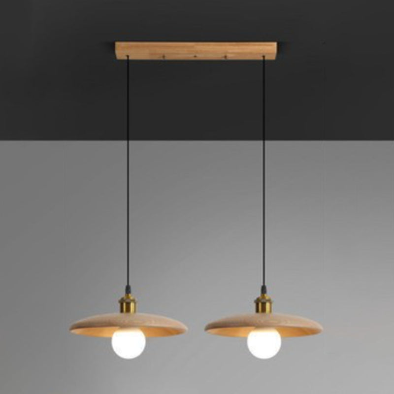 Hölzerne Suspension Anhänger Licht minimalistischer Stil Anhänger Beleuchtung
