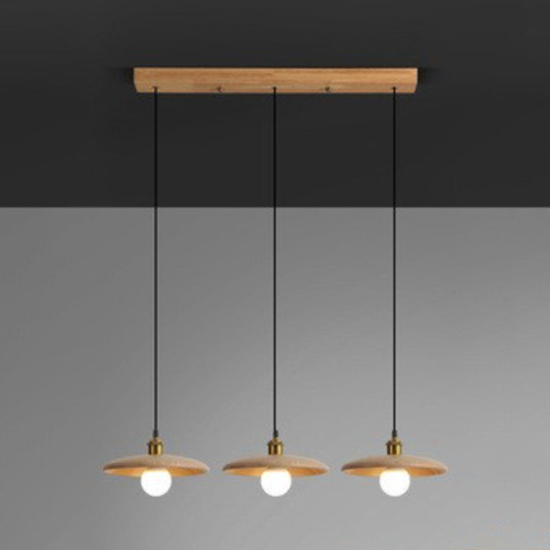 Hölzerne Suspension Anhänger Licht minimalistischer Stil Anhänger Beleuchtung