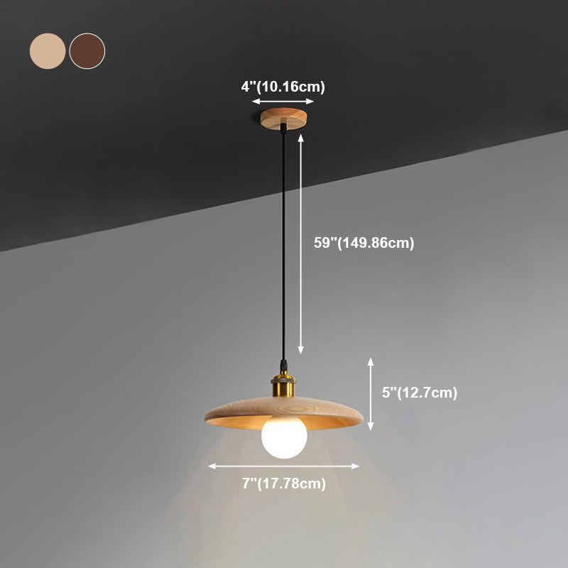 Hölzerne Suspension Anhänger Licht minimalistischer Stil Anhänger Beleuchtung