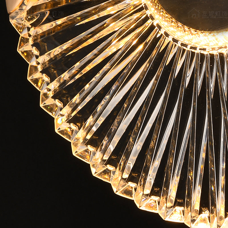 Round Shape Metal Pendant Lights Contemporary Style Hanging Lamps