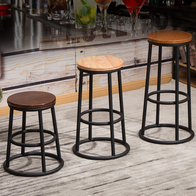 Modern Style Iron Bar Stool With Footrest Game Hall Bar Stool 30-inches