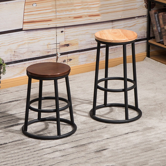 Modern Style Iron Bar Stool With Footrest Game Hall Bar Stool 30-inches