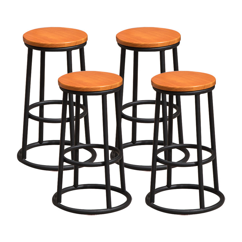 Modern Style Iron Bar Stool With Footrest Game Hall Bar Stool 30-inches